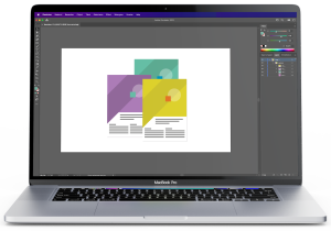 De layout van Adobe Illustrator